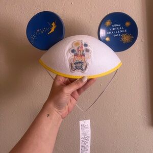 RunDisney Virtual Challenge 2025 Ears Hat - Blue and White